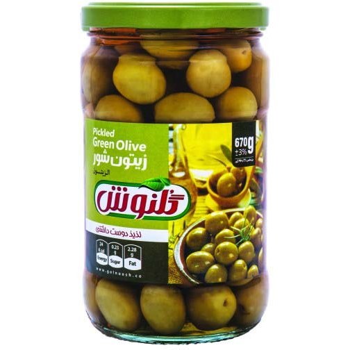 زیتون درشت با هسته 660 گرمی گلنوش