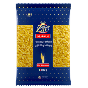 ماکارانی پروانه ای 500 گرمی زرماکارون