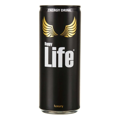 نوشابه انرژی زا  250 میلی لیتر هپی لایف