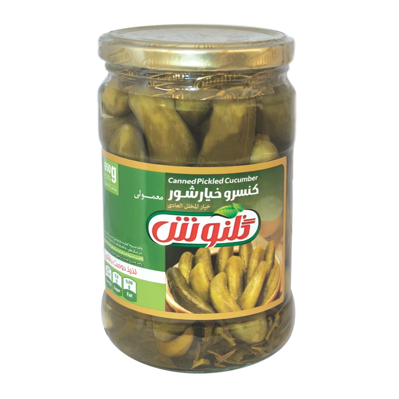 کنسرو خیارشور معمولی  650 گرمی گلنوش